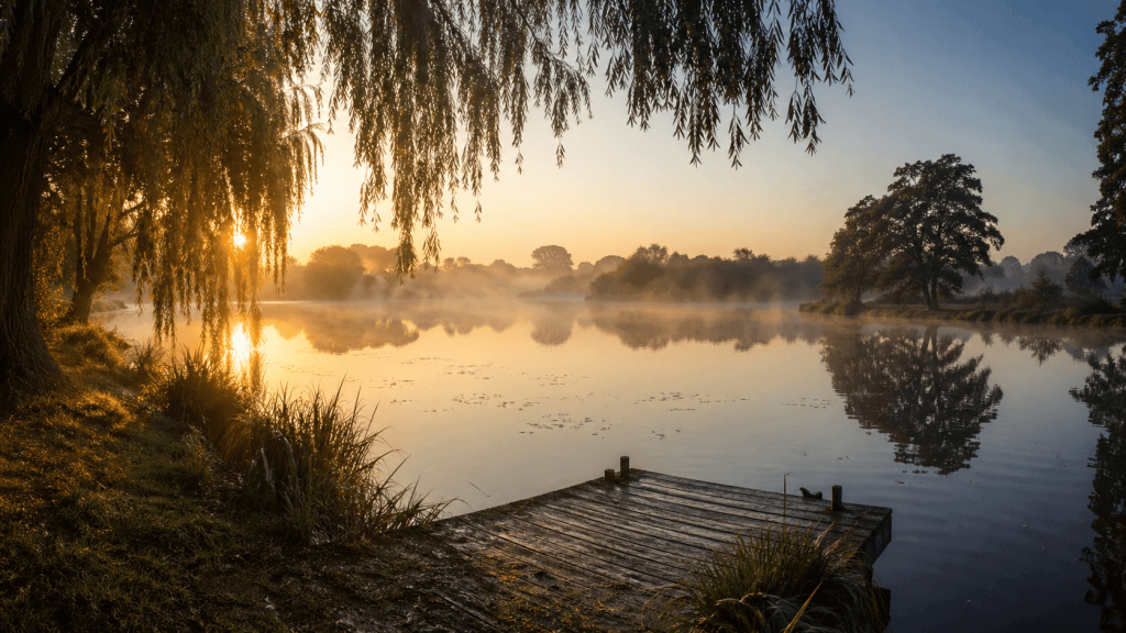 To evoke that feeling of a "still morning" and the peaceful solitude of retirement.