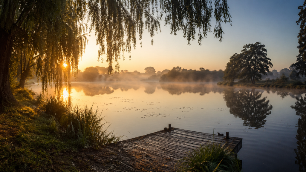 To evoke that feeling of a "still morning" and the peaceful solitude of retirement.